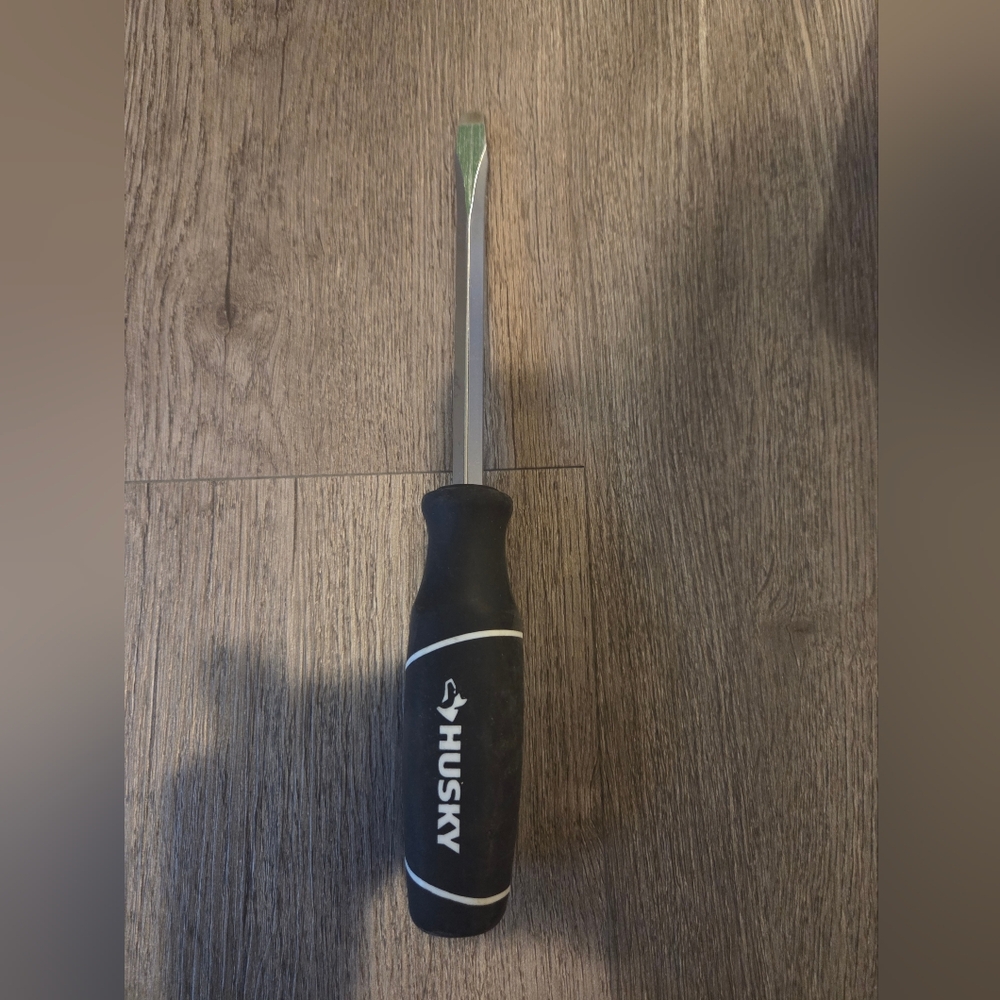Husky Screwdriver 5/16 x 6 Square Shaft Standard Slotted Ergonomic Handle USA